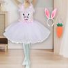 Платье-пачка с пасхальным кроликом для девочек, обруч для волос с ушками, комбинезон, наряд для карнавалов