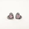 Rare Morganite Gemstone 925 Sterling Silver Jewelry Handmade Wedding Stud 0.6" EE-143-6