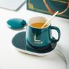 Керамическая кофейная кружка нагревательная подставка USB подогреватель для кружки подставка с подогревом набор для кружки с подогревом подарок