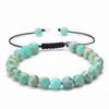 Adjustable 8MM Natural Stone Bracelet Women Men Minimalist Diy Stone Beads Braided Rope Bracelets Healing Mineral Jewelry