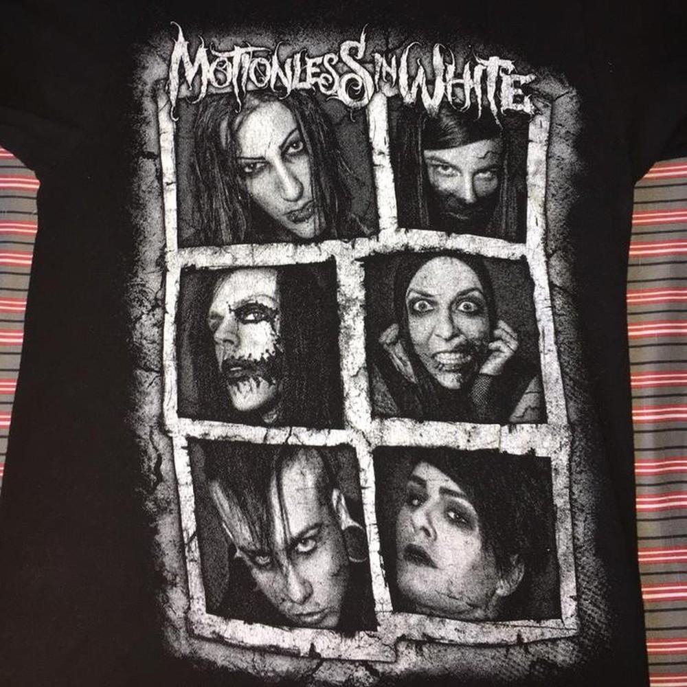 2011 Tour Motionless in White Band Shirt On Front Black Unisex S-5XL UU257 Unisex T-Shirt
