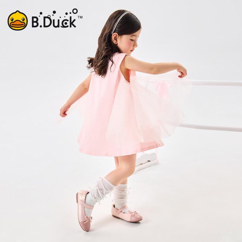 Летнее сетчатое платье-юбка для девочек B.Duck из чистого хлопка
