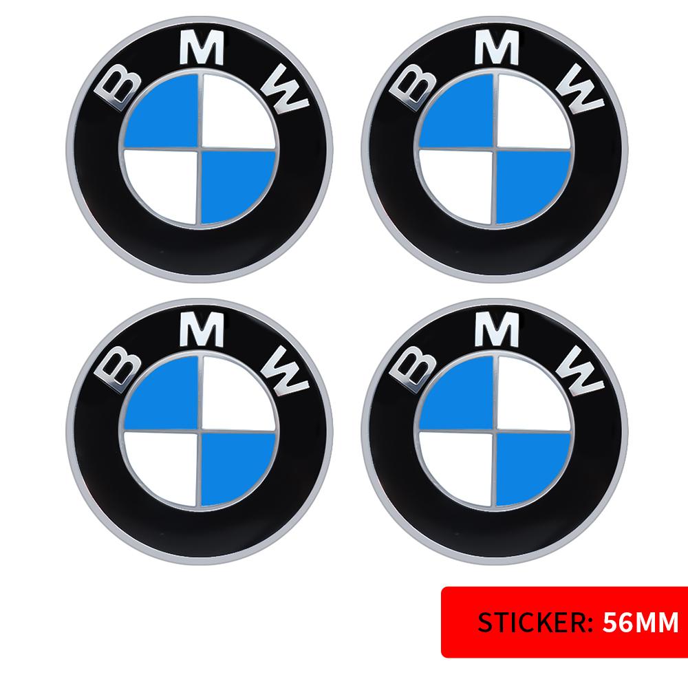56/60/65mm Car Badge Wheel Center Cover Decal Hub Cap Decor Sticker Auto Modification Accessories For BMW M E36 E46 E60 E90 E39