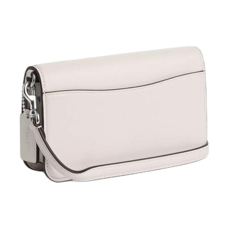 COACH Toni 18 brand logo removable shoulder strap calfskin crossbody shoulder bag small size women's silver choker
