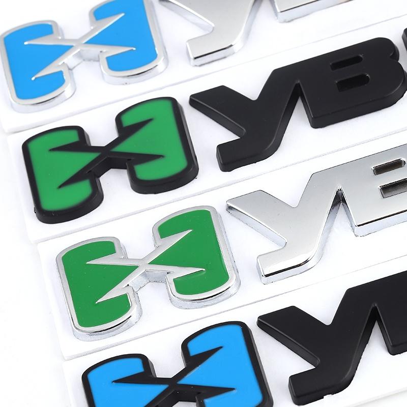 Наклейка на автомобиль HYBRID Logo Emblem Chrome Badge Decals для стайлинга автомобиля Наклейка