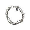 821WEBSERVICE Ice Two Chain Bracelet (black)