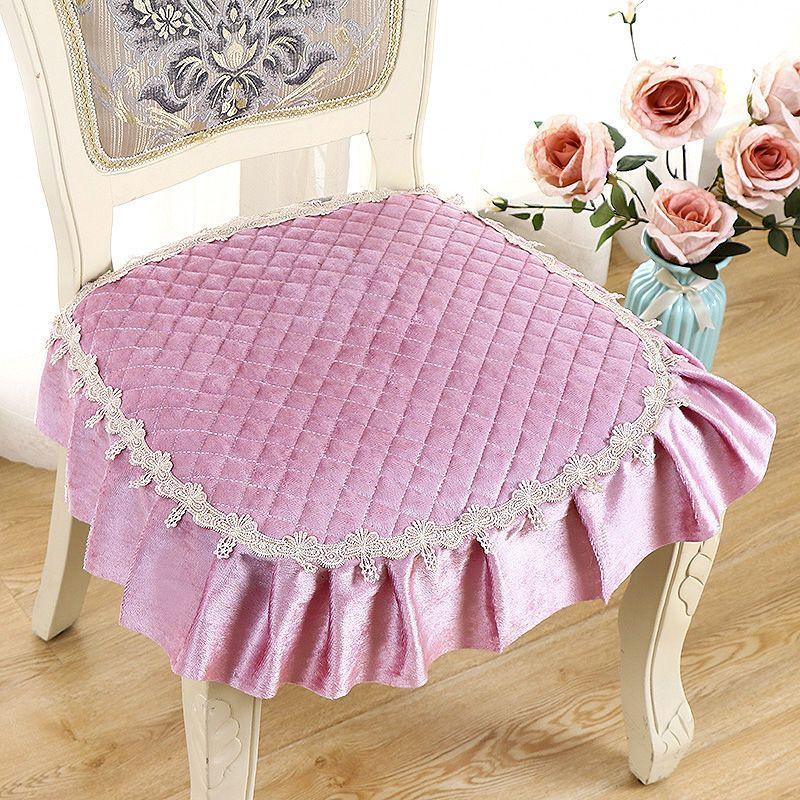 1 шт. Нескользящая подушка на стул для дома и офиса - моющаяся, тканевая подушка на сиденье в современном стиле для обеденных и кухонных стульев