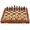 Wooden Handcrafted Foldable Magnetic Chess Board Set with Extra Magnetic Pieces Extra Queens for 2 Players Kids and Adults