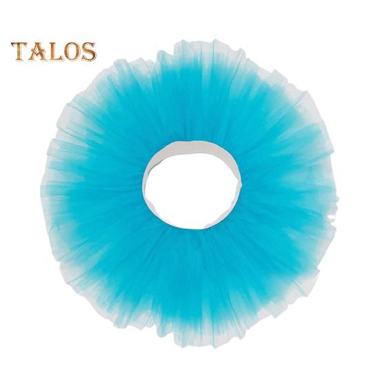 Women Mesh Tutu Skirt Lady 5 Layers Tulle Princess Skirts with Elastic Band Adult Female Short Gauze Pettiskirt for Mini Ball Beach Festival Dance