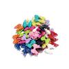 10pcs34x20mm Multicolor Transparent Bow Acrylic Loose Beads DIY Handmade Jewelry Earrings Keychain Material Accessories