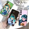 LUM Чехол для телефона с аниме U-Urusei Y-Yatsura для Samsung Galaxy A73,A21s,A22,A31,A52,A53,A71,A41 Мягкий черный корпус