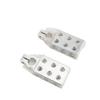 2 Pcs 6 Way Battery Terminal Positive and Negative Aluminum Alloy Compact Universal Fit Battery
