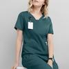 Women's Short Sleeve Scrub Top - Nurse/Surgeon Workwear T-Shirt Gown