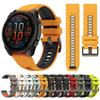 Двухцветный силиконовый ремешок для Garmin Fenix 8 8X 7X 7 6X Pro Epix Pro Gen 2 47мм 51мм/Fenix 5X 5Plus QuickFit 22мм 26мм Часовые ремешки