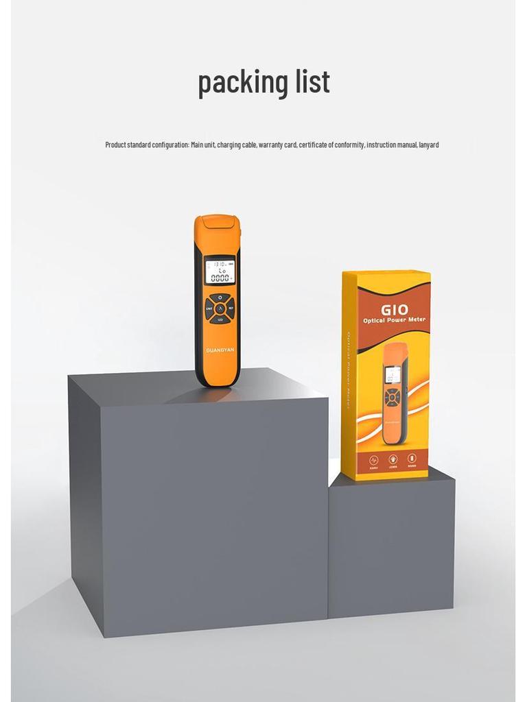 GUANGYAN G1000 Мини-оптический измеритель мощности и тестер затухания оптического волокна (-70 до +6)