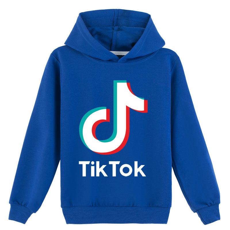 Детская одежда от 4 до 14 лет, новые модные детские повседневные толстовки с принтом TIKTOK для мальчиков и девочек