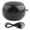 #92J Consumer Electronics,Mini Portable Travel Loud Speaker with 3.5mm Audio Cable Low Voltage (black)