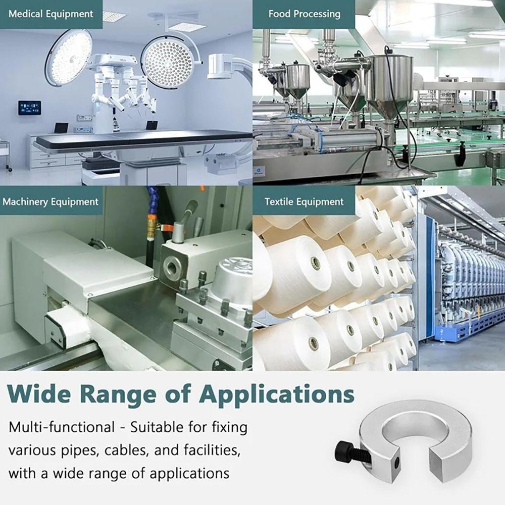 1Pcs Optical Axis Fixed Locking Limit Ring Aluminum Alloy Open Type Collar CNC Parts Tool