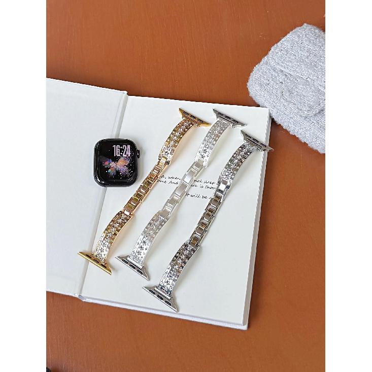 Slim Metal Band for Apple Watch Band 41mm 40mm 38mm 44mm 45mm 46mm 49mm 42mm Women Thin Strap for iWatch Series 11 10 9 8 7 6 5