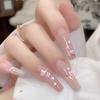 1 шт. 5D мягкие рельефные наклейки для ногтей с изображением сакуры, декоративные наклейки для ногтей, самоклеящиеся наклейки с цветами, наклеиваемые на ногти.