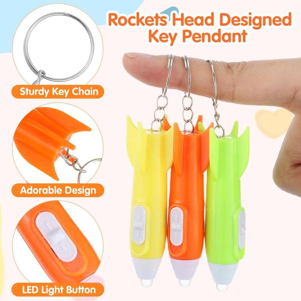 10pcs Bright Flashlight Keychain Mini LED Keychain Portable Kids Flashlights Camping
