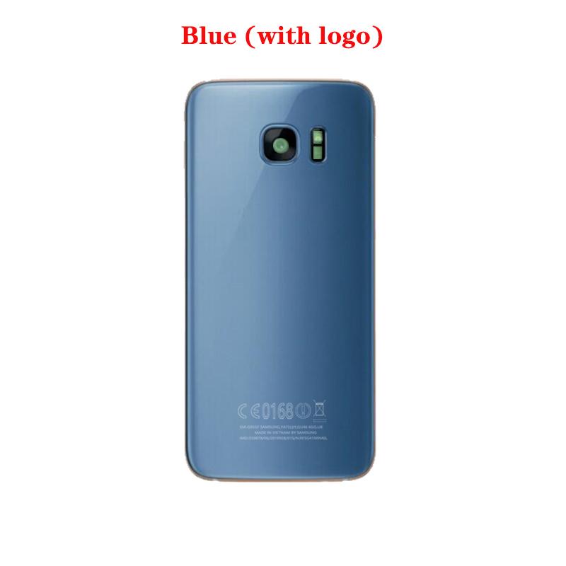 Новая задняя часть для Samsung Galaxy S7 G930, запасные части для задней двери, стеклянный корпус батареи с камерой