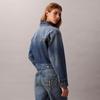 Calvin Klein Classic Letter Patch American Work Style Pure Cotton Trendy Denim Jacket Women Jackets 47E906G