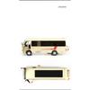 1/32 TOYOTA Coaster Coach Lexury Bus Alphard MPV Toy Car Model for Children Diecast Van Miniature Pull Back Collection Gift Boy