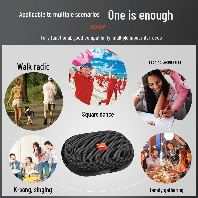 JBL TUNE3 Portable Bluetooth Speaker with FM Radio and TF Card Support