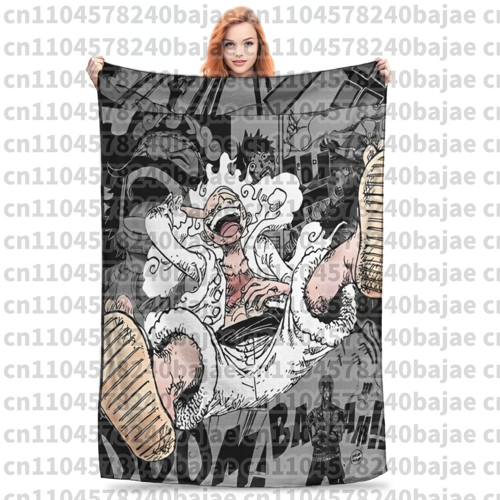 Пледовая накидка One Piece с Луффи для дивана, пушистое, мягкое, плюшевое одеяло 50x60 дюймов, многоразмерное покрывало для всех сезонов