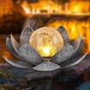 Солнечная лампа Lotus Light, автоматическое включение/выключение IP55, водонепроницаемый беспроводной дизайн, солнечная садовая лампа, украшение для лужайки, патио, улицы