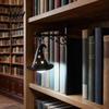 Decorative Bookends with Light Retro Bookend LED Night Warm Glow Hanging Mini Lantern, Anti-Slip Bookshelf Lamp Book Holder, for Reading Nook