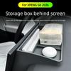 For XPENG G6 2026 Car Storage Box Behind The Screen Wireless Water Filling Cup Integrated Silicone Pad Interior Car Accessories