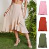 Summer Fashion New All-match Women's Skirt, One-piece Lace-up Irregular Ladies Elegant Skirt