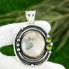 Mothers day Deal 925 Sterling Silver Porcelain Jasper Stone Peridot New Pendant
