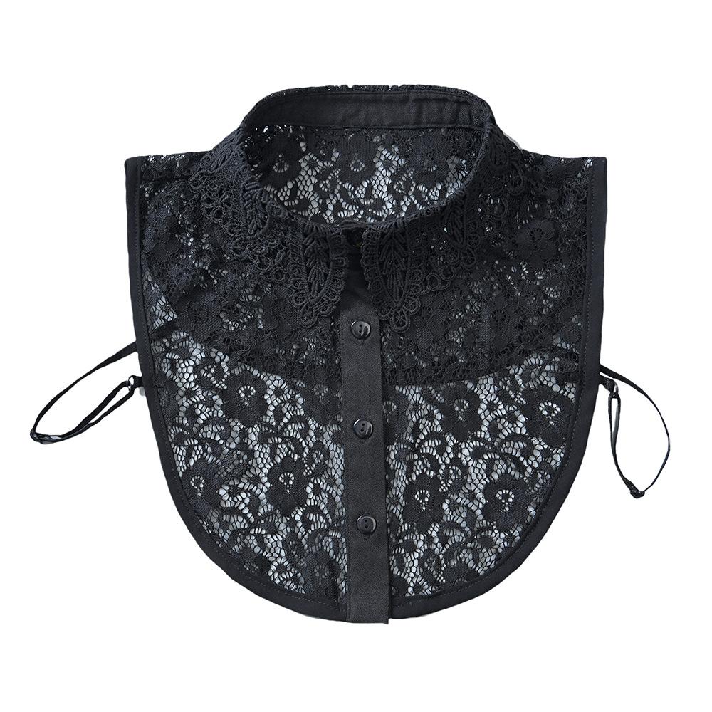 Маленький цветочный фальшивый воротник, весенне-осенний универсальный воротник-подделка для рубашки, повседневный свитер с кукольным воротником внутри