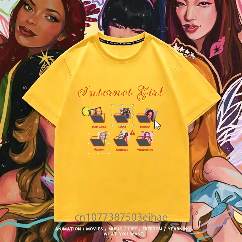Casual Katseye Team Graphic Tee Kpop Unisex Short Sleeve T Shirt Boys Girls Megan Daniella Manon Lara Sofia Yunchae