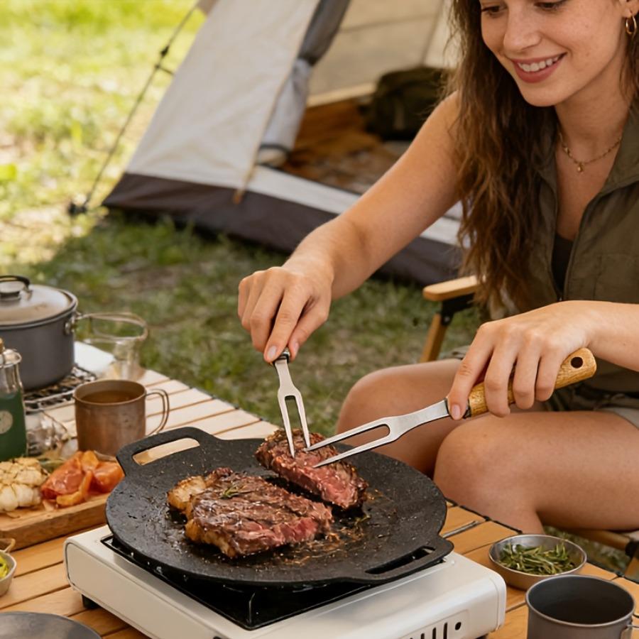 Прочная Нержавеющая Сталь для Вертела с Шишпуром - Прочный BBQ Вертел из Нержавеющей Стали 430 для Жарки Курицы, Утки, Рыбы, Стейка