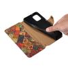 For iPhone 11 Pro Leather Case Floral Printing Stand Wallet Phone Cover