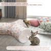 Suede Y-shaped Tunnels  Tubes Foldable Washable Three-channel Pet Supplies Ideal For Rabbits Chinchillas Mice Guinea Pigs Ferrets