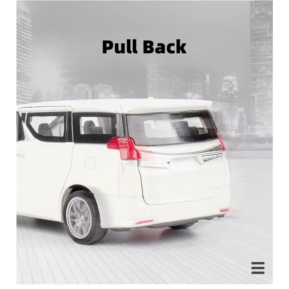 1/32 Lexus LM300h MPV игрушечный автомобиль литой металлический сплав фургон миниатюрный инерционный звук и свет коллекционная модель подарок для мальчиков