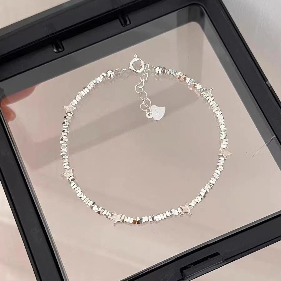 Trendy Star Silver Fragment Bracelet Elegant Beaded Design Perfect For Gift