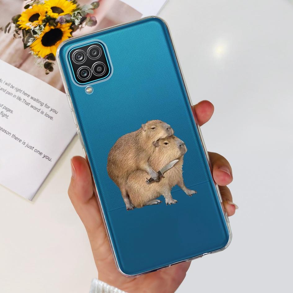 Роскошный мраморный чехол для телефона Samsung Galaxy A12 Чехол A125 SM-A125F Мягкий прозрачный силиконовый тонкий бампер для Samsung M12 5G F12 Funda