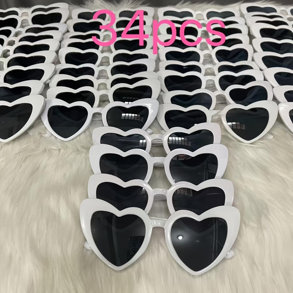 34 шт. Очки в форме сердца для пар, подарки на день рождения, рождественские подарки, мальчишники, подарки на День отца, подарки на День матери