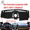 Для Porsche Cayenne 958 2011~2017 GTS Turbo S противоскользящий коврик на приборную панель, накладка на солнцезащитный козырек, защитный коврик, аксессуары для ковров