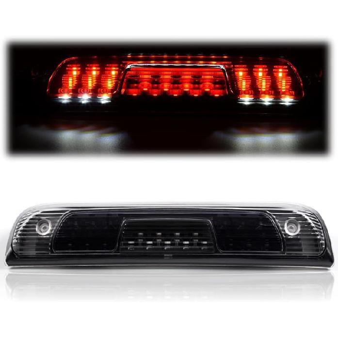 G-PLUS LED Third Brake Light Compatible With 1999-2006 Chevy Silverado/GMC Sierra 1500 2500 3500,3RD Cargo LED Tail Stop Lamps Clear Lens Chrome
