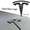 UBLM4 3D ABS Car Front Head Hood Emblem Rear Trunk Badge Sticker For Tesla Model 3 Model Y Replacement Decoration Decals Accessories
