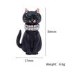 Blucome Drip Cat Brooch 2021 New Alloy Diamond Cartoon Corsage Clothing Accessories Fashion Pin