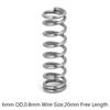 10Pcs Spring Steel Extended Compressed Springs 0.8x6x20mm Compression Spring  Shop and Home Repairs