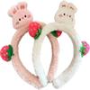 Аксессуары для волос Мультяшная повязка на голову в корейском стиле Милый обруч для волос Клубничный медведь Обруч для волос на открытом воздухе